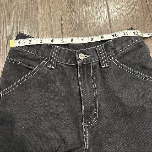 Brandy Melville Jeans Womens Small Black Jeans Carpenter J Galt Cotton Straight - Picture 4 of 11